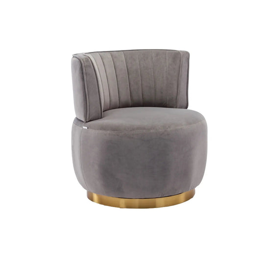 360 Degree Swivel Barrel Chair | Cuddle Accent Sofa Chair | Super Soft Fabric | Wrap-Around Barrel Back