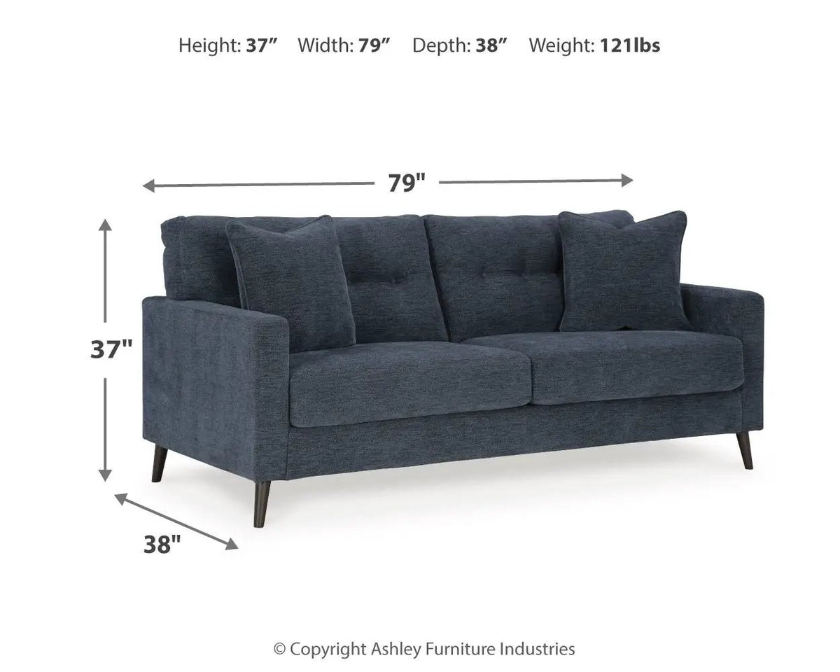 Bixler Sofa | Mid-Century Modern Style | Trend-Right Hue | 79 Inch Length