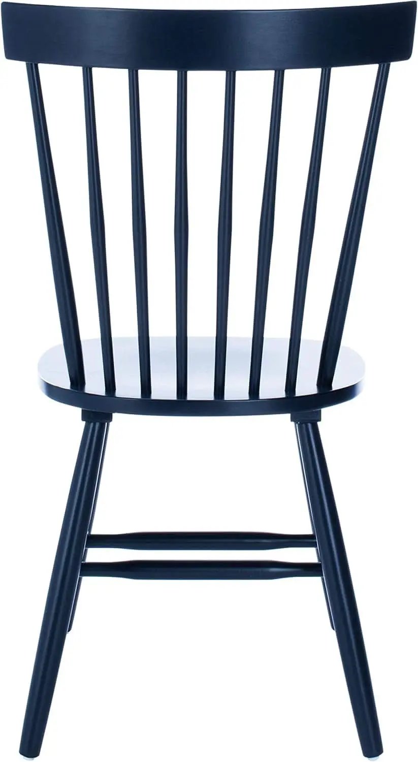 Navy Blue Windsor Spindle Solid Wood Dining Chair Set Of 2 from PriceLows™