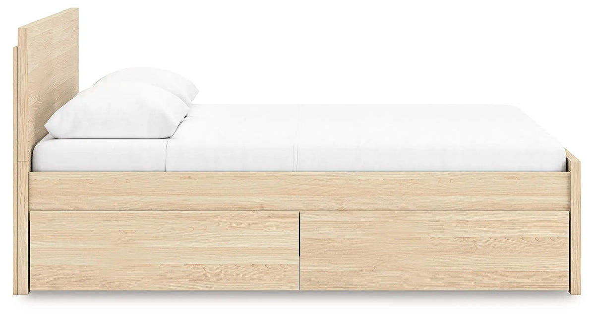 Onita Panel Platform Bed | Minimal Design | Ultra-Clean Lines | Easy-Elegant Solid Finish