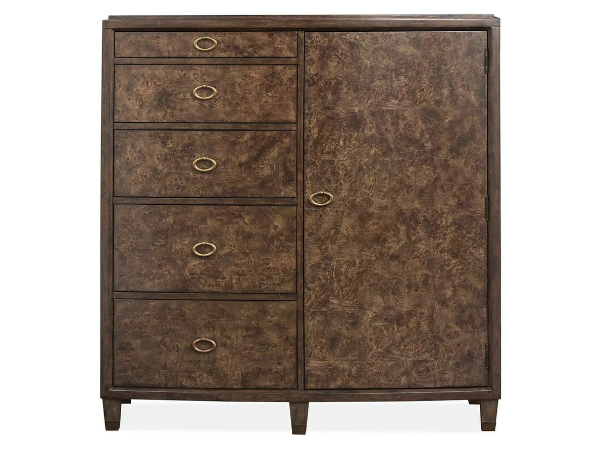Rowan Door Chest | 20 x 48 x 50 in | Metal & Veneer | Espresso