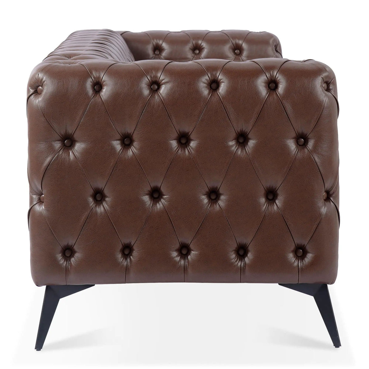 Square Arm Removable Cushion 3 Seater Sofa | 2 Pieces | Iron | Living Room