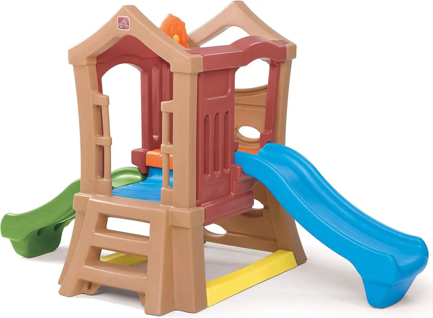 Play Up Double Slide Climber Outdoor Playset For Toddlers Ages 2 To 6 2 Slides from PriceLows™