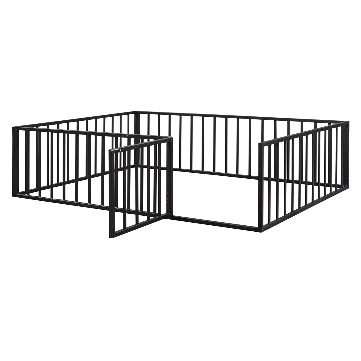 Metal Floor Bed Frame | Raised Fence Gate | Low Platform Design