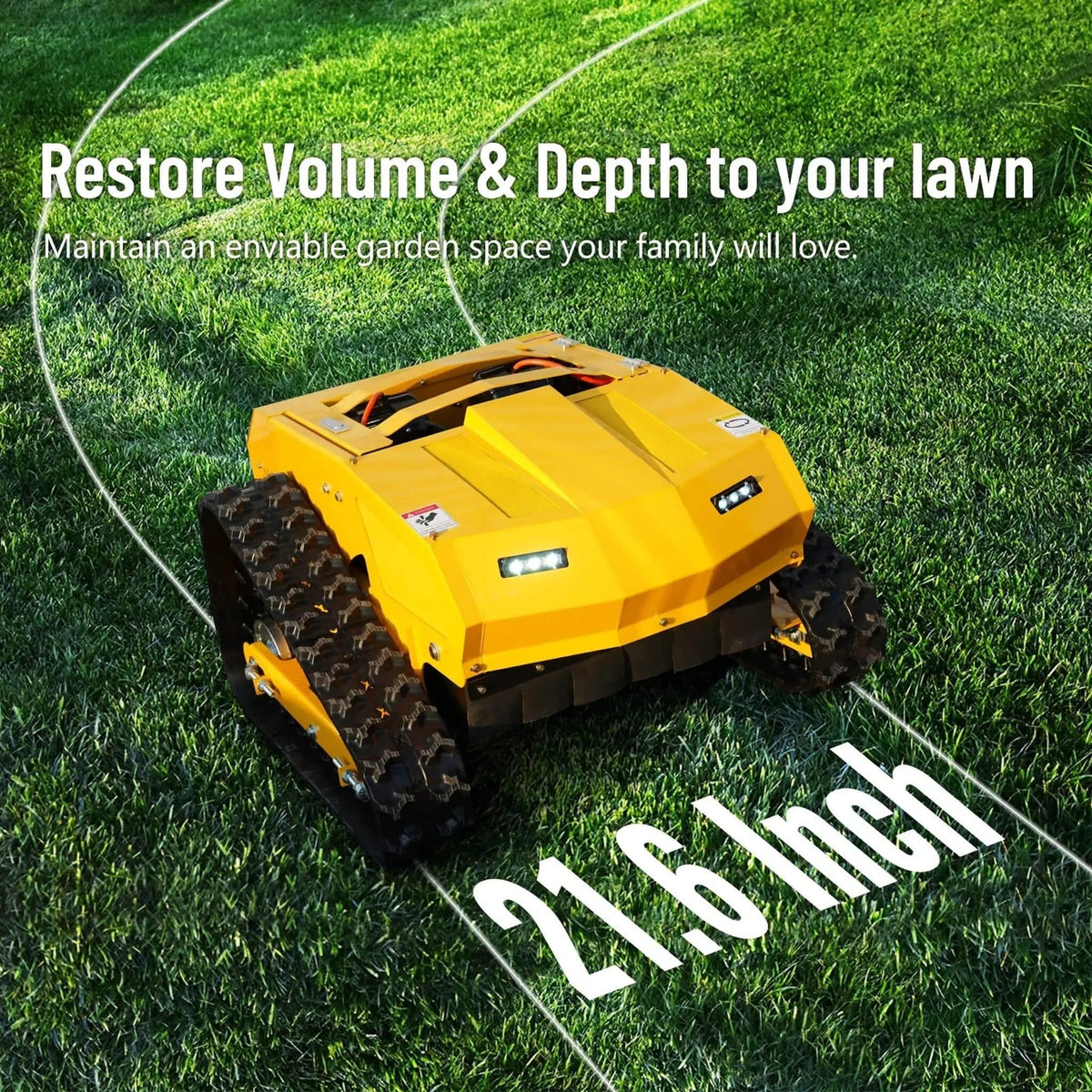 9HP 21-Inch Industrial Remote-Controlled Lawn Mower | 9 HP | 21 Inch | Robotic Mower