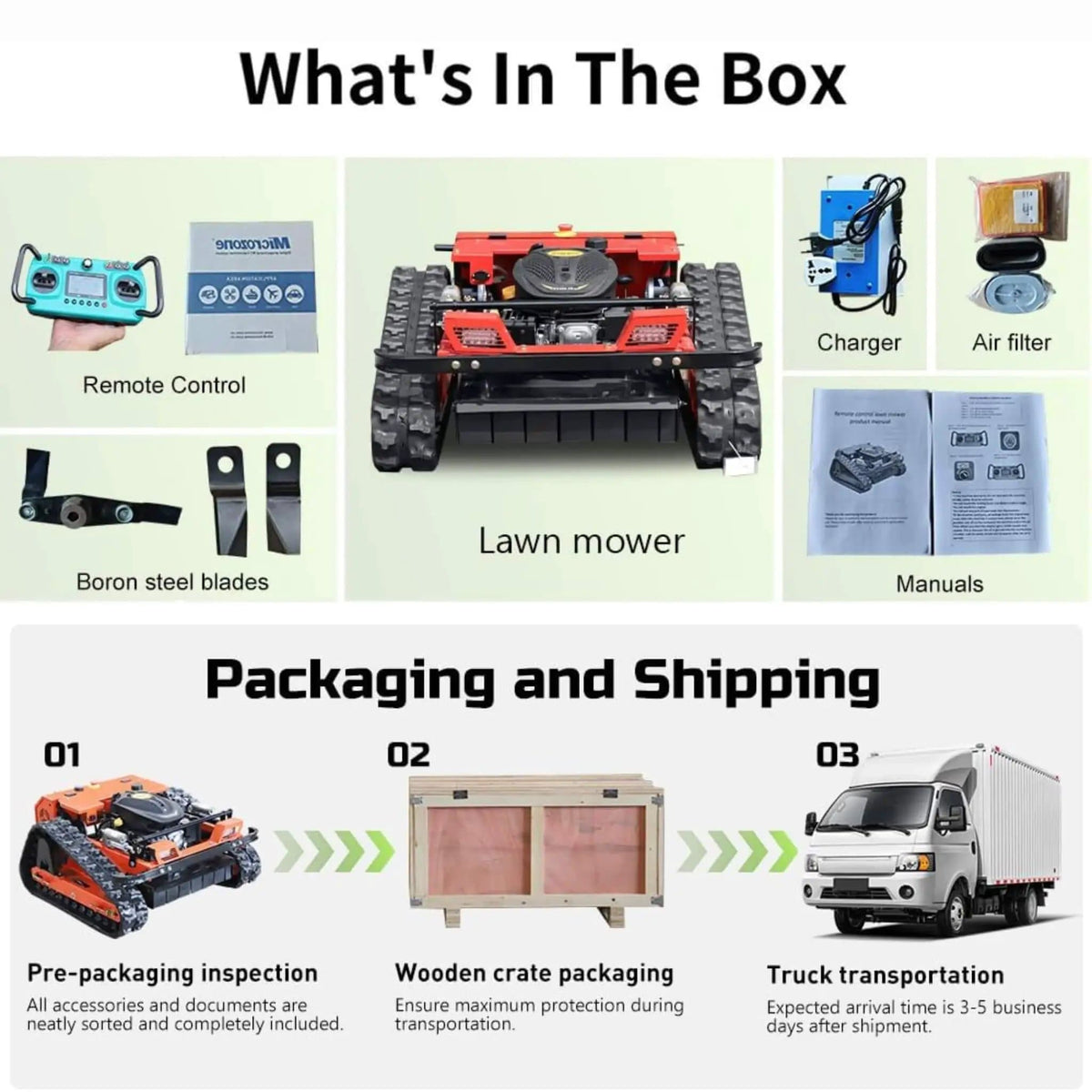 Heavy Duty 9HP 225CC Remote Controlled All Terrain Gas Powered Lawn Mower With 21 | 9 HP | 21 Inch | Robotic Mower