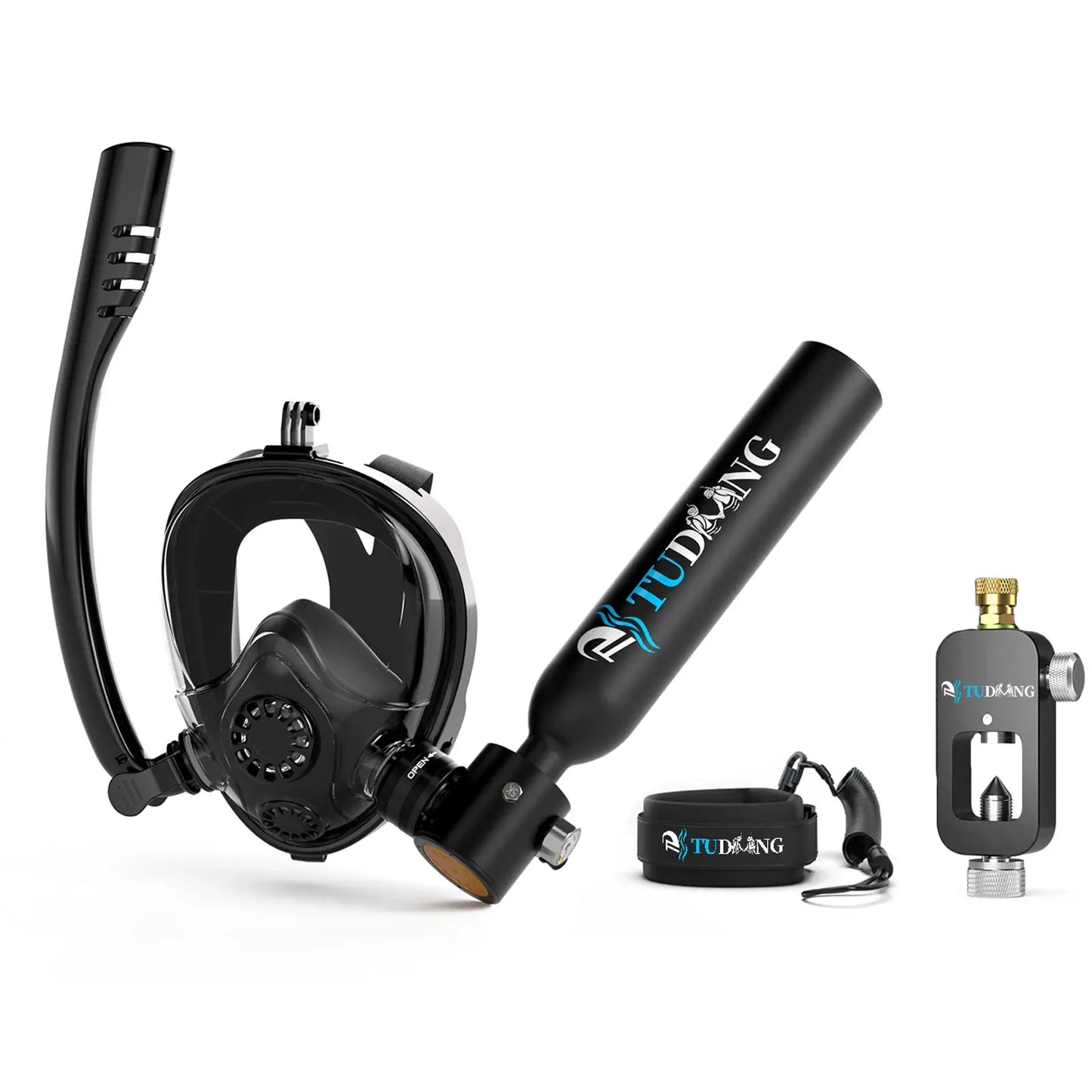 Mini Scuba Tank | 0.5L Capacity | 3000 PSI Max | Includes Mask And Pump
