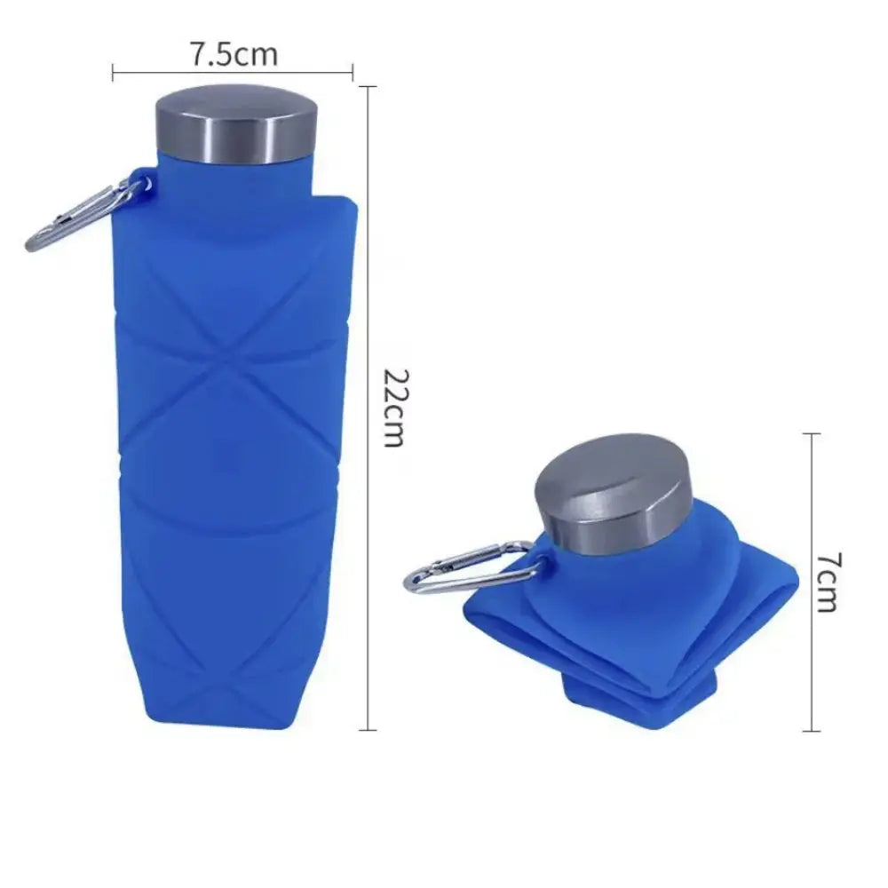 700ML Collapsible Water Bottle Leakproof Valve Reusable Silicone Foldable Travel Water Bottle for Gym Camping Hiking Travel from PriceLows™