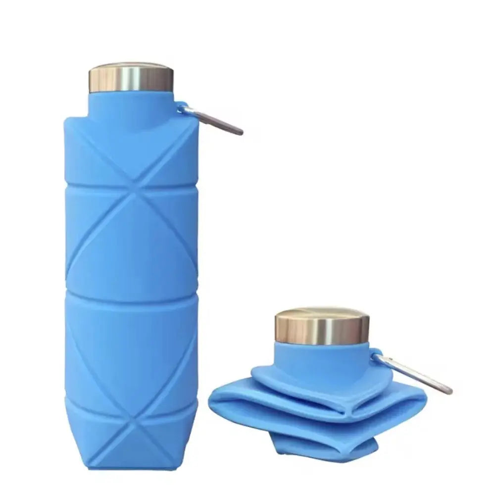 700ML Collapsible Water Bottle Leakproof Valve Reusable Silicone Foldable Travel Water Bottle for Gym Camping Hiking Travel from PriceLows™