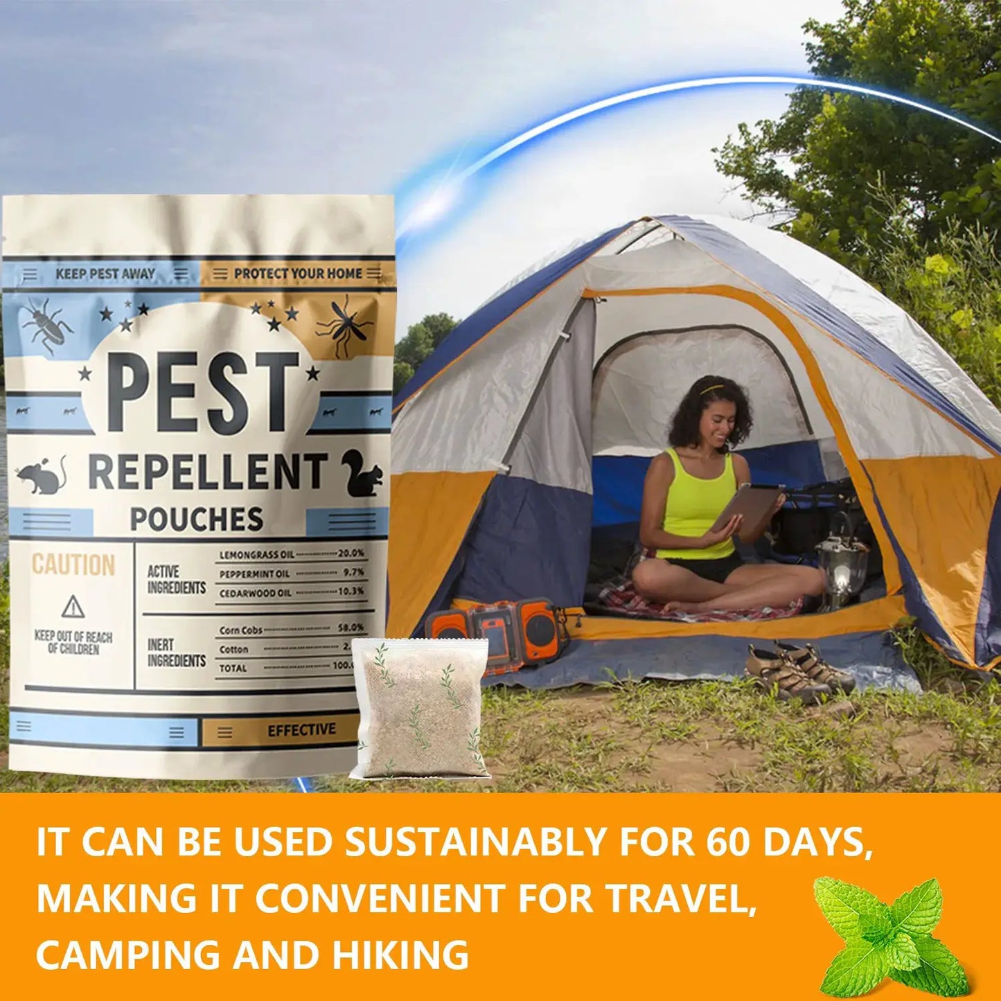 Pest Control Pouches, Mice Repellent Indoor, Rodent Repellent, Mouse Repellent, Mouse Deterrents, Rat Repellent for House,Roach,Spider,Roach,Ant,Mosquito,Silverfish and Lizard Repellent- 10P from PriceLows™