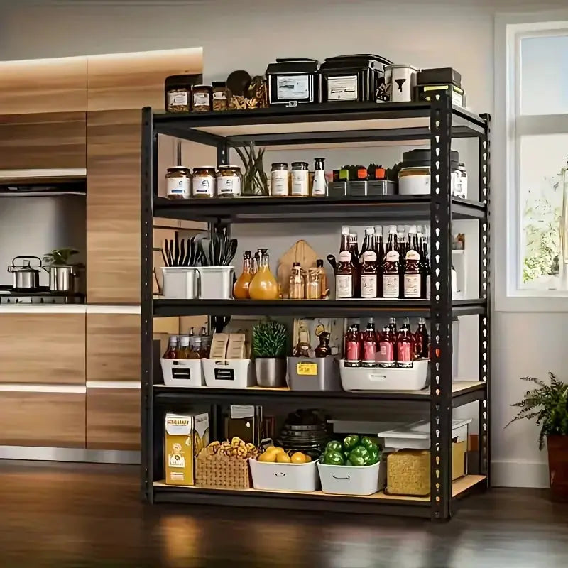 60/72 Inch Heavy-duty Metal Storage Rack, With A Load-bearing Capacity Of 2000 Pounds Per Layer, Adjustable Height from PriceLows™