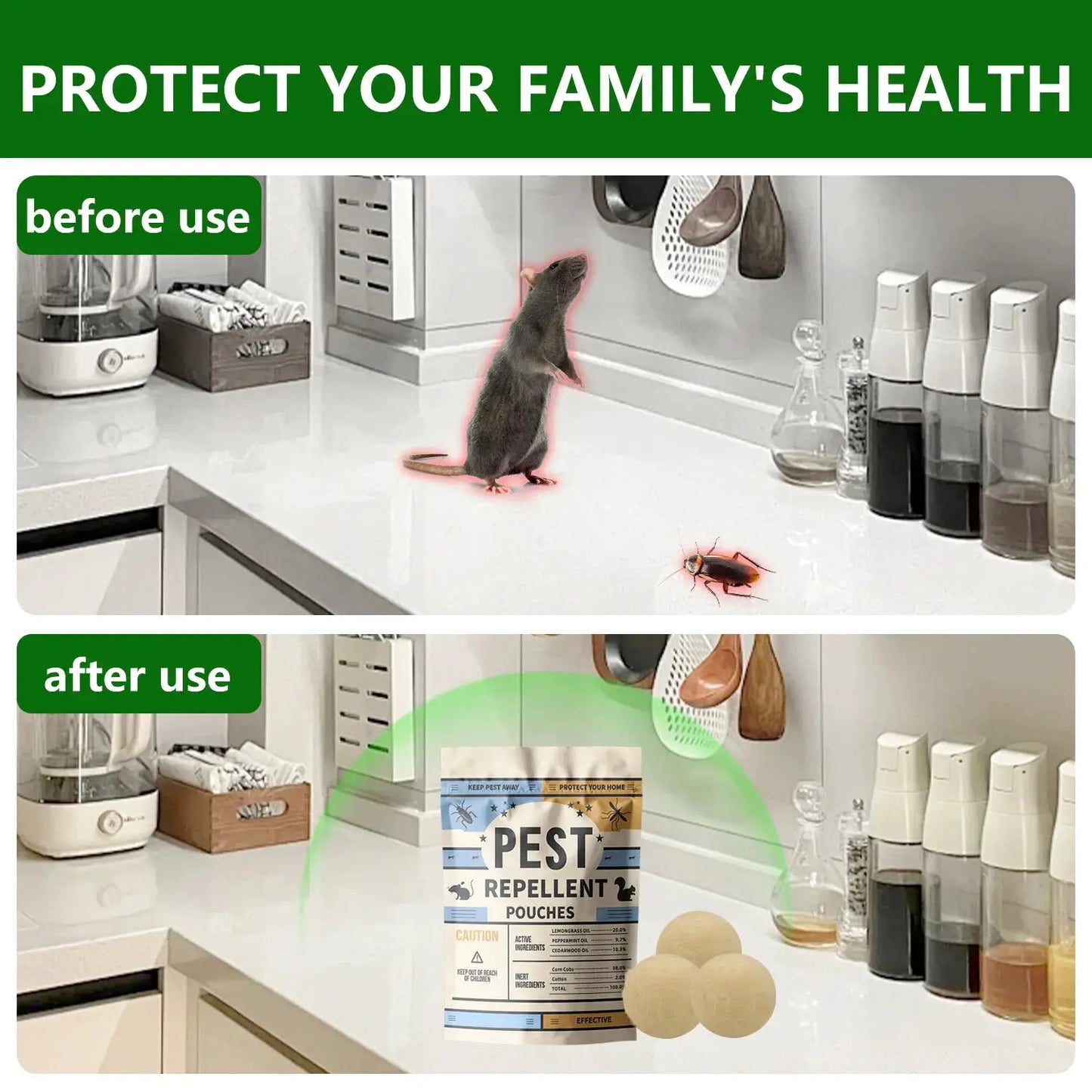 Pest Repellent Balls Peppermint,Mice Repellent,Rat Repellent Repels Rodents,Spiders,Roaches,Ants,Moths & Other Pests, High-Strength Mouse Repellent-20Balls from PriceLows™
