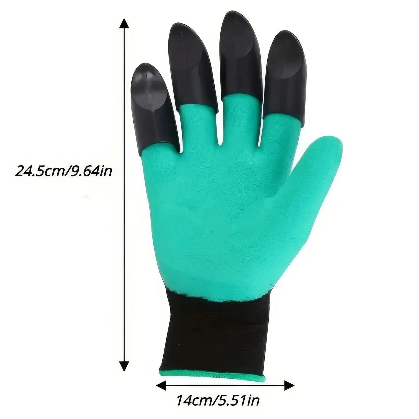 1 Pair of Green Octopus Gardening Gloves, Unisex, with Claw Design, Lightweight Design, Easy To Dig, Sow, and Protect Fingers from PriceLows™