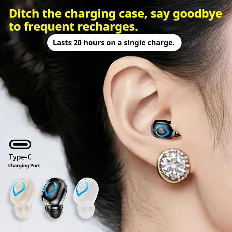 Mini Bluetooth Headset | Wireless Single Earphone | For Cellphones And Computers