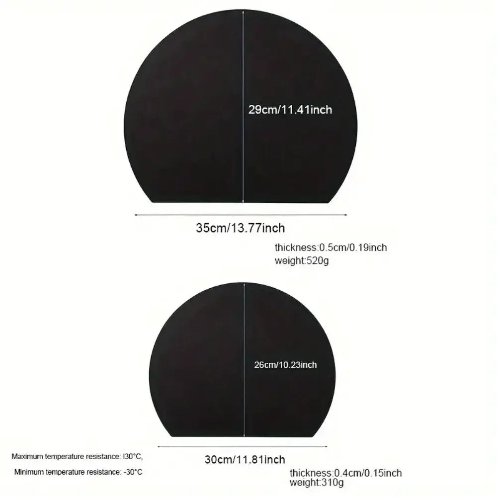 Kitchen Cutting Board | Anti Slip TPU | Flexible Design | Semi Circular