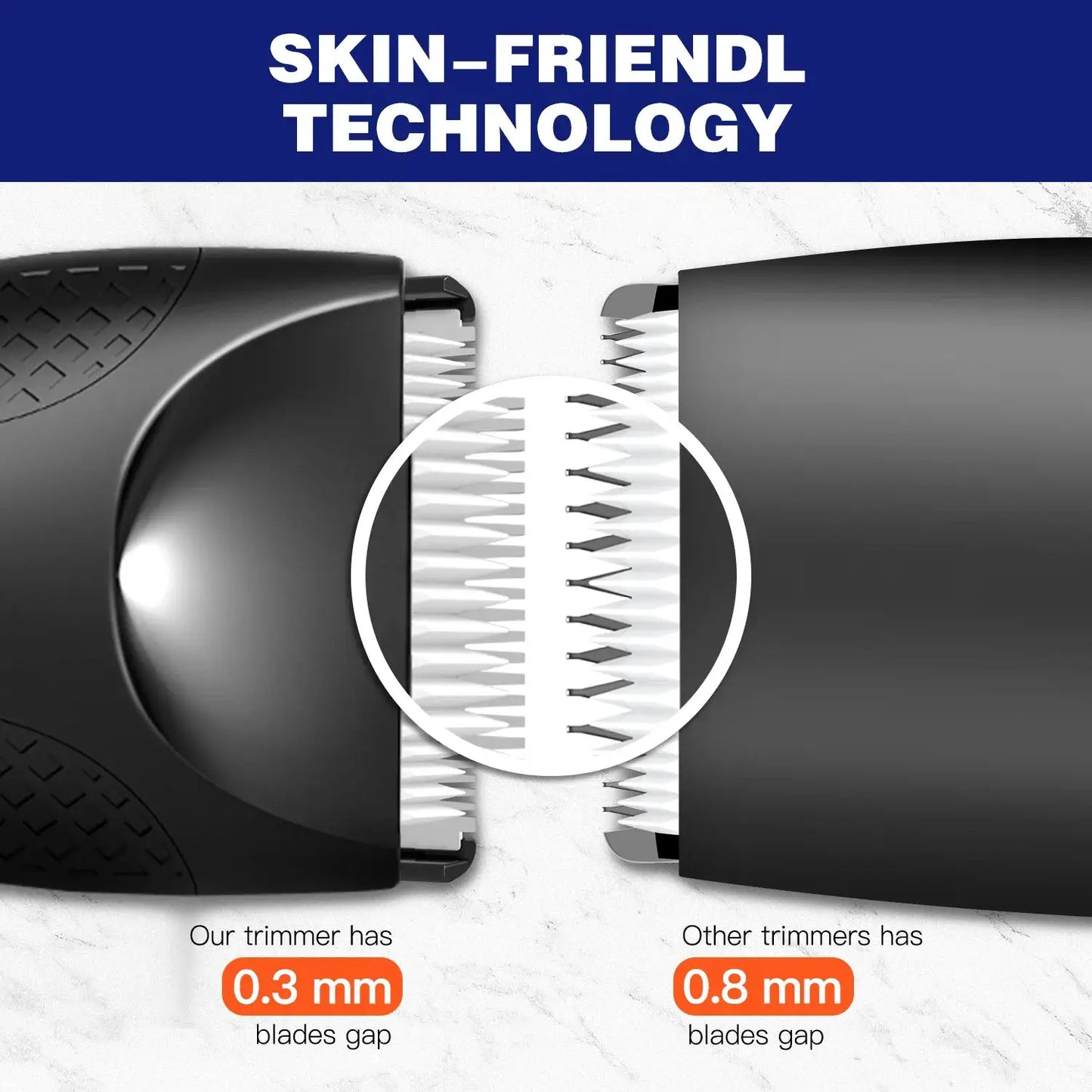 Men's Electric Body Hair Trimmer | IPX6 Waterproof | USB Rechargeable