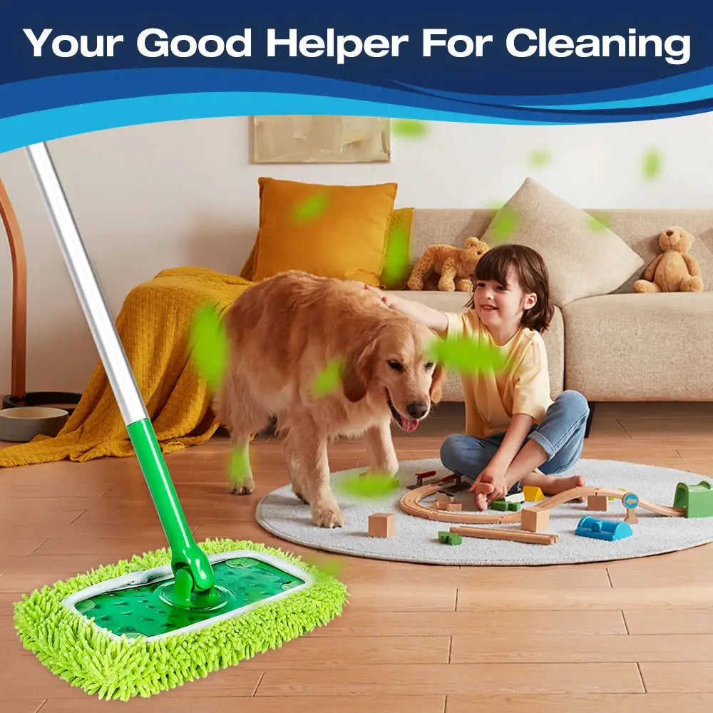 HOME TIMES Reusable Mop Pads Compatible with Swiffer Sweeper Mop, Microfiber Dry Sweeping Cloths, Wet Pads Refills 5 Pack from PriceLows™
