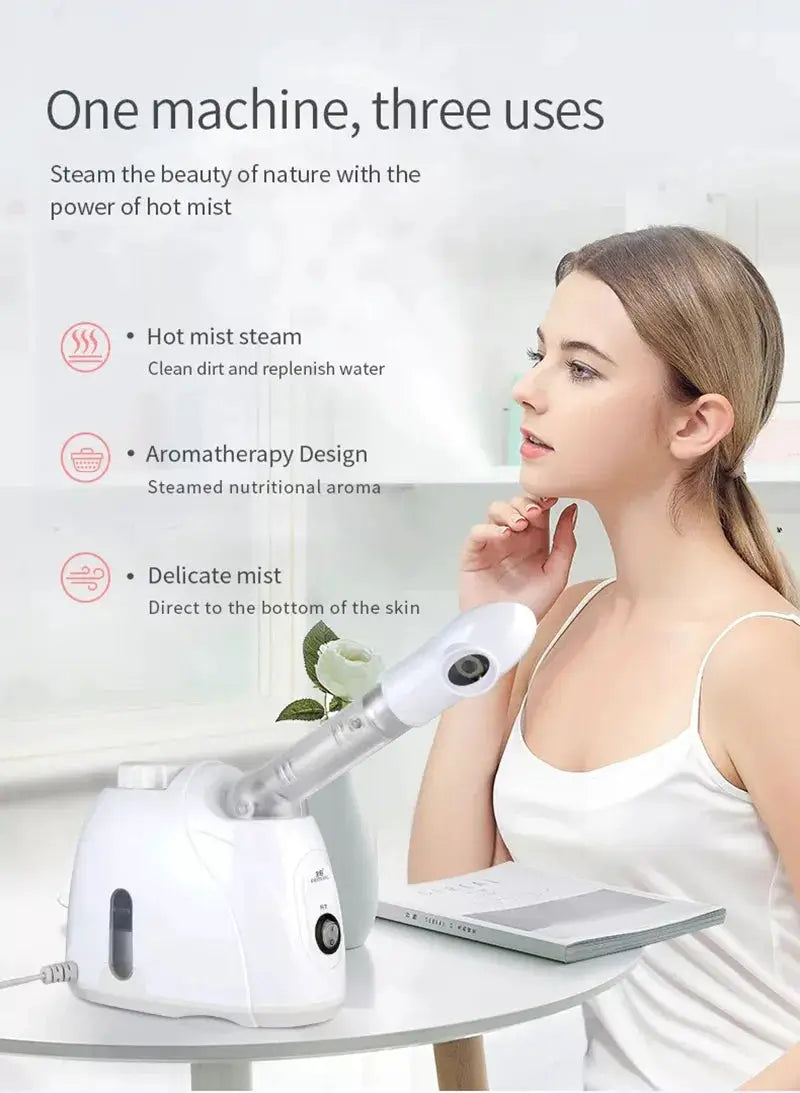 Ozone Facial Steamer | Warm Mist Humidifier | Hot Spray Skin Care