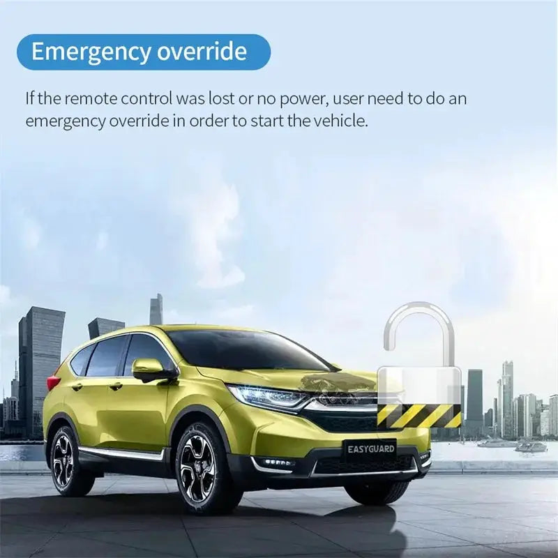 EASYGUARD RFID Car Wireless Immobilizer Security System with Engine Automatic Lock or Unlock Motorcycle Immobilizer System from PriceLows™