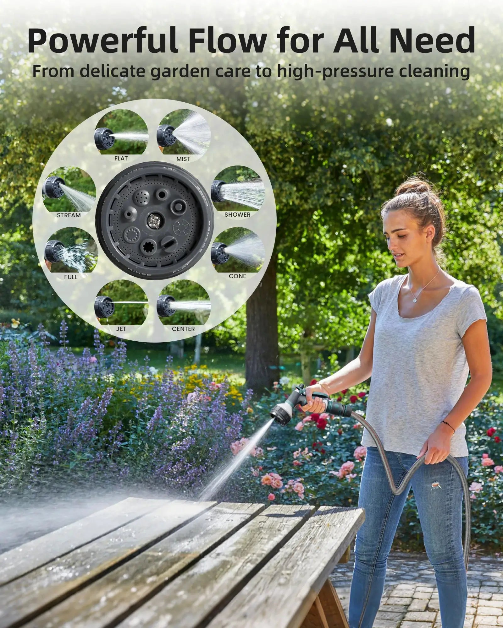 Retractable Garden Wall Mounted Heavy Duty Hose Reel 1/2" x 100 ft with PRO Metal Bracket Auto Rewind System 180° Swivel from PriceLows™