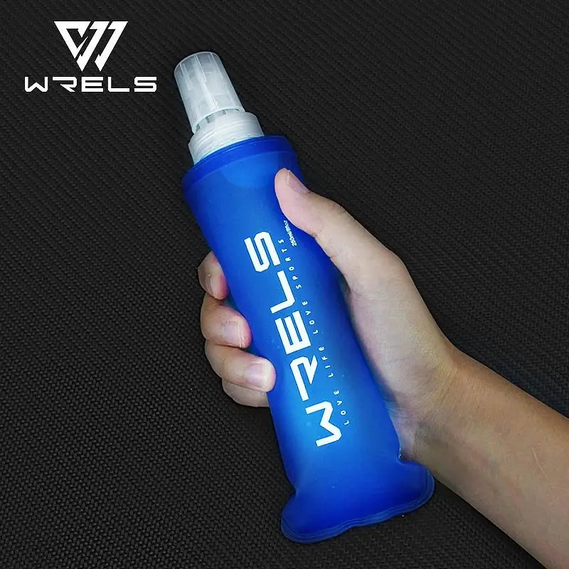 WRELS Soft Folding Water Bottle Collapsible Silicone Outdoor Sport Traveling Camp Hiking Cycling Running TPU Portable Water Bag from PriceLows™