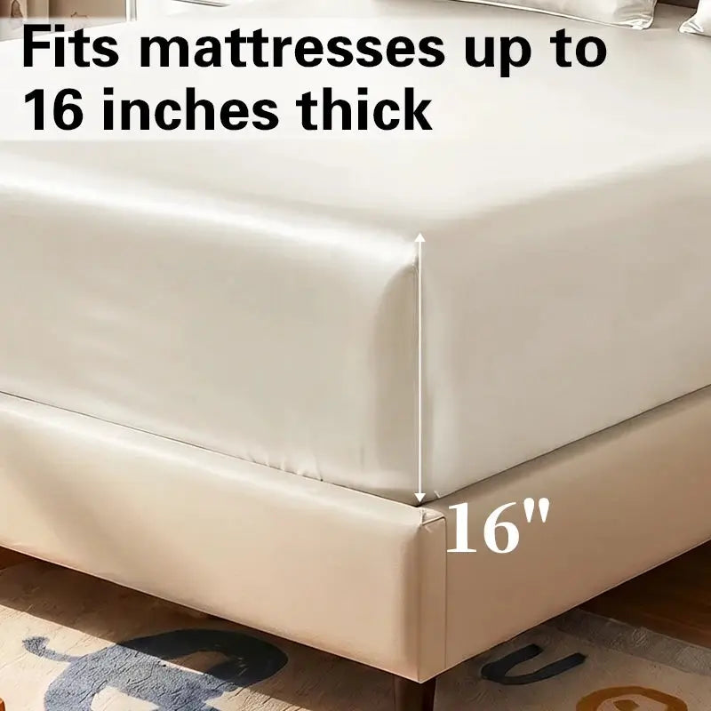 Microfiber Fitted Sheet Set | Satin Finish | 3 Piece Set