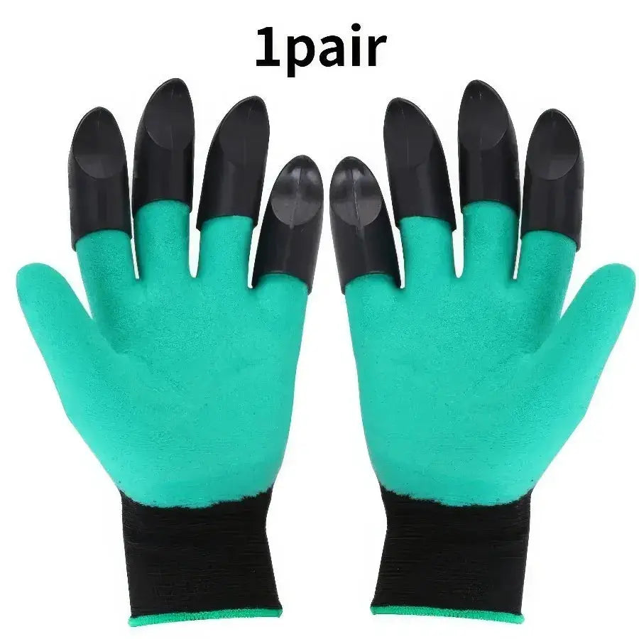 1 Pair of Green Octopus Gardening Gloves, Unisex, with Claw Design, Lightweight Design, Easy To Dig, Sow, and Protect Fingers from PriceLows™