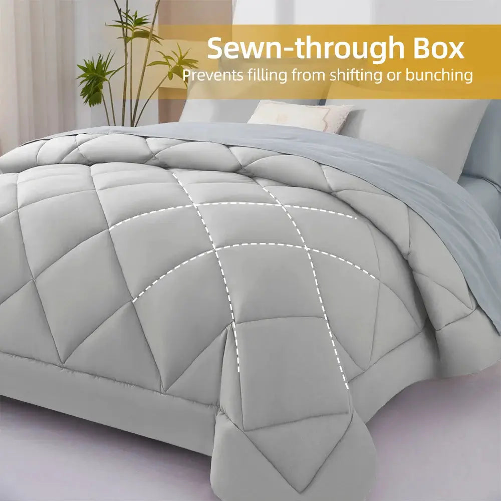 7 Pieces Bed in a Bag King Size, Fluffy Soft All Season Rustic Farmhouse Bedding with Full Sheets Set from PriceLows™