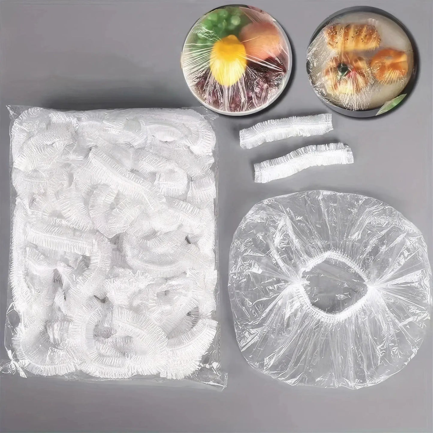 100pcs a large pack of reliable plastic storage bags. conveniently holds snacks, quick meals, and leftovers with ease. from PriceLows™