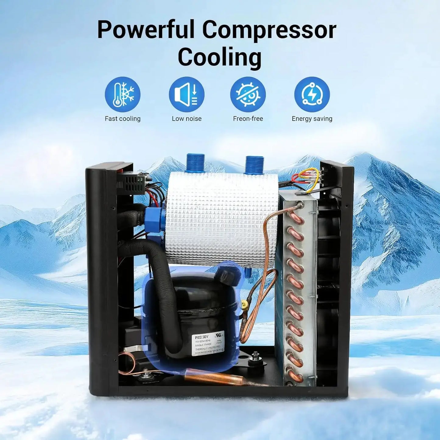 Aquarium Water Chiller | 1/3 HP | 79 Gallon | Quiet Design