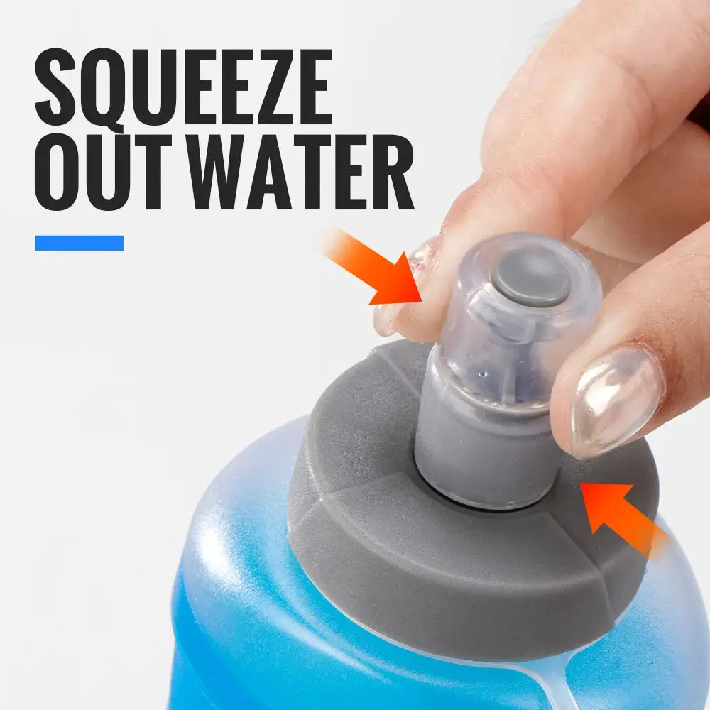 WRELS Soft Flask Folding Collapsible Water Bottle TPU BPA-Free for Running Running Hydration Bottles Water Bag Sports Flasks from PriceLows™