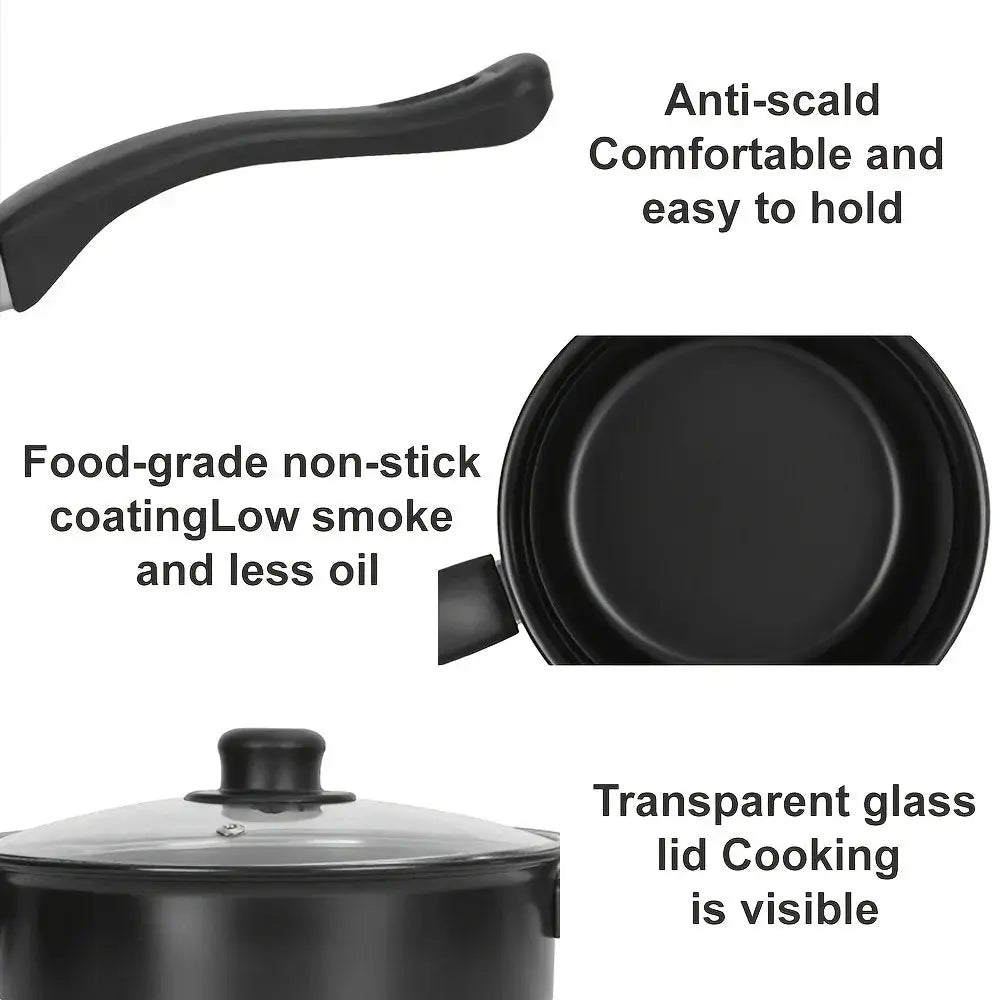 Cast Iron Cookware Set | 13-Piece | 24 cm Diameter | Camping Travel