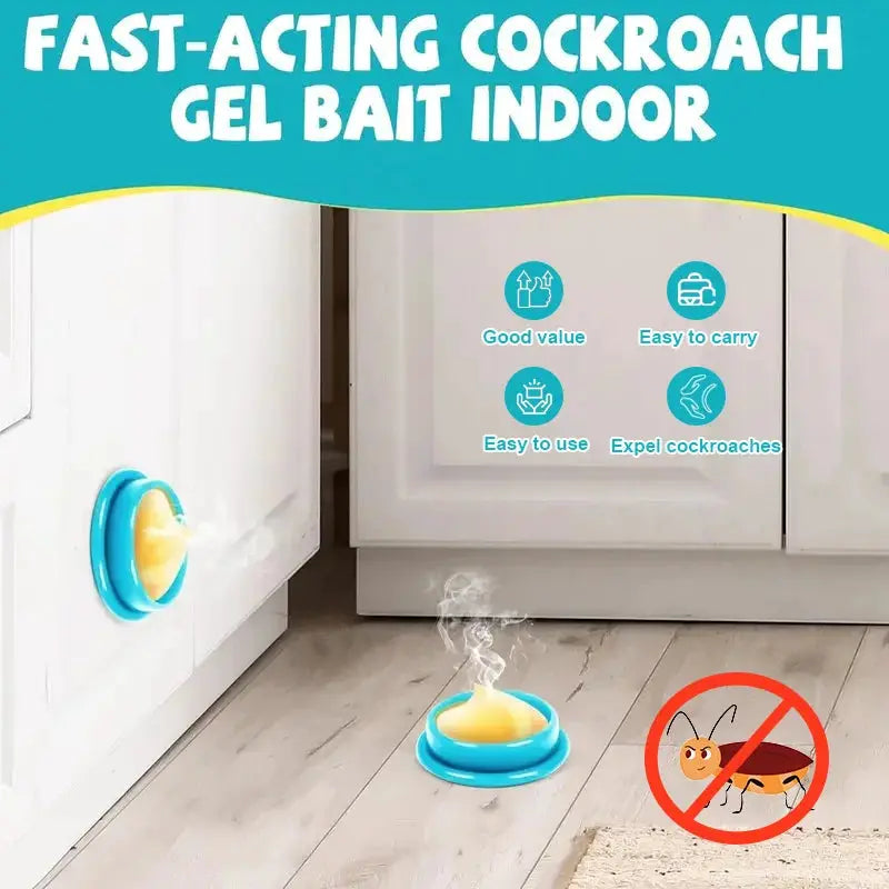24 Pack Cockroach Gel Bait & Roach Killer Trap Indoor for Home, Powerful Roach Repellent Bait Trap Infestation Solution, Easy to Use Cockroach Deterrent Indoor for Kitchen Home RV Corner Pet Safe from PriceLows™