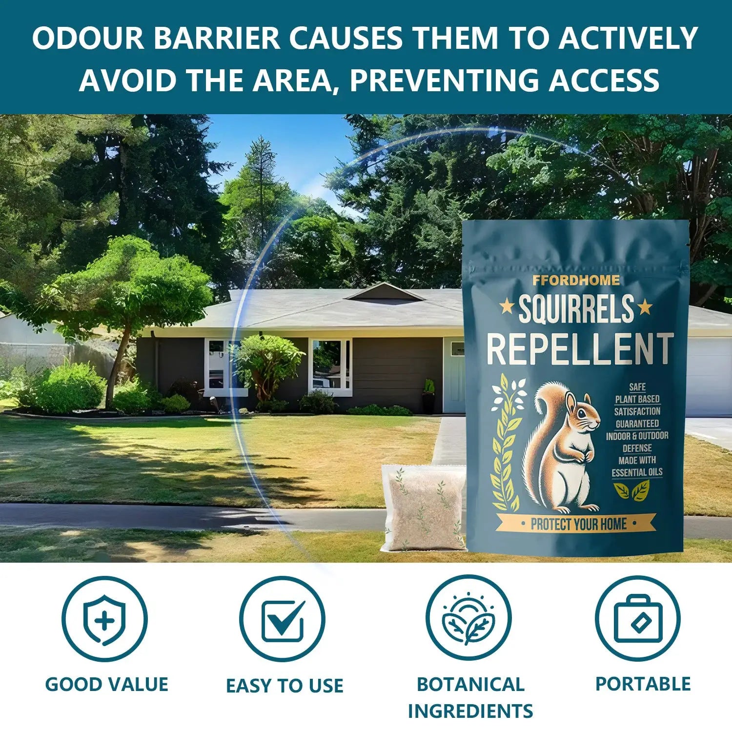Outdoor Squirrel Repellent, Attic Squirrel Deterrent, Chipmunk Repellent, Squirrel Repeller, Garden Chipmunk Deterrent, Squirrel Repellent, Keep Squirrels Out of Garage - 10 Pack from PriceLows™
