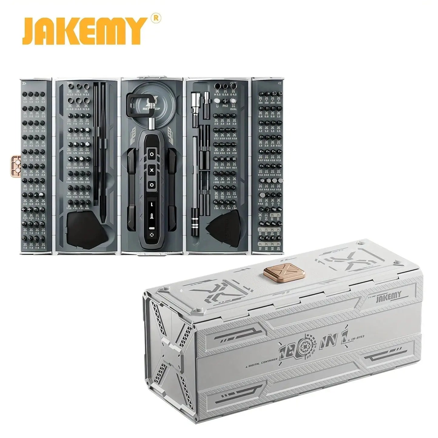 JAKEMY 180-in-1 Magnetic Precision Screwdriver Set, Electric Drill Bit Kit for iPhone Laptop Watch Glasses Repair from PriceLows™