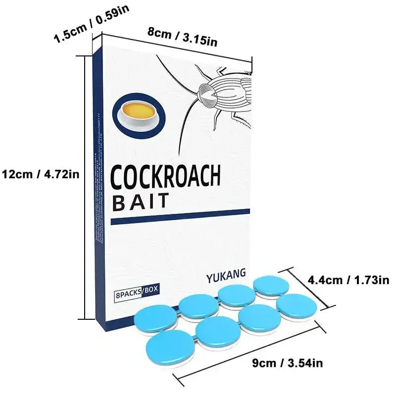 Roach Bait Stations | Natural Formula | Long Lasting | 48 Pack