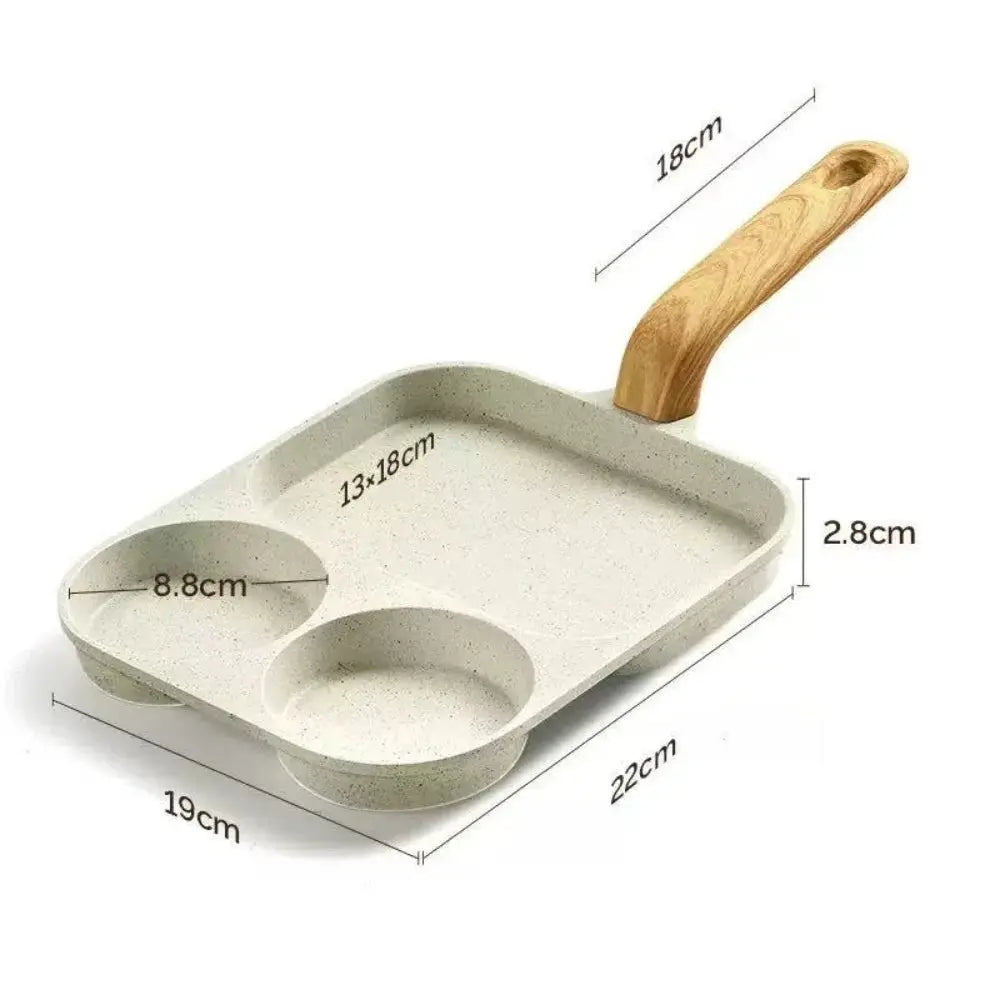 Three In One Breakfast Pan | Nonstick Aluminum | Induction And Gas Compatible
