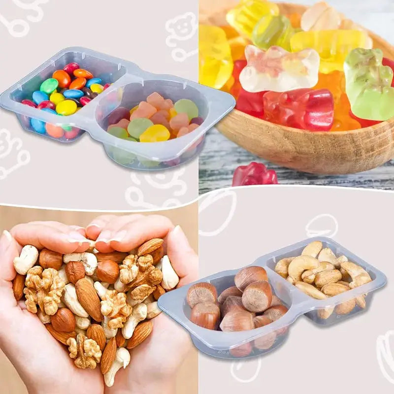20-Count Spice Storage Jars - Stackable Clear Containers with Label Kit from PriceLows™