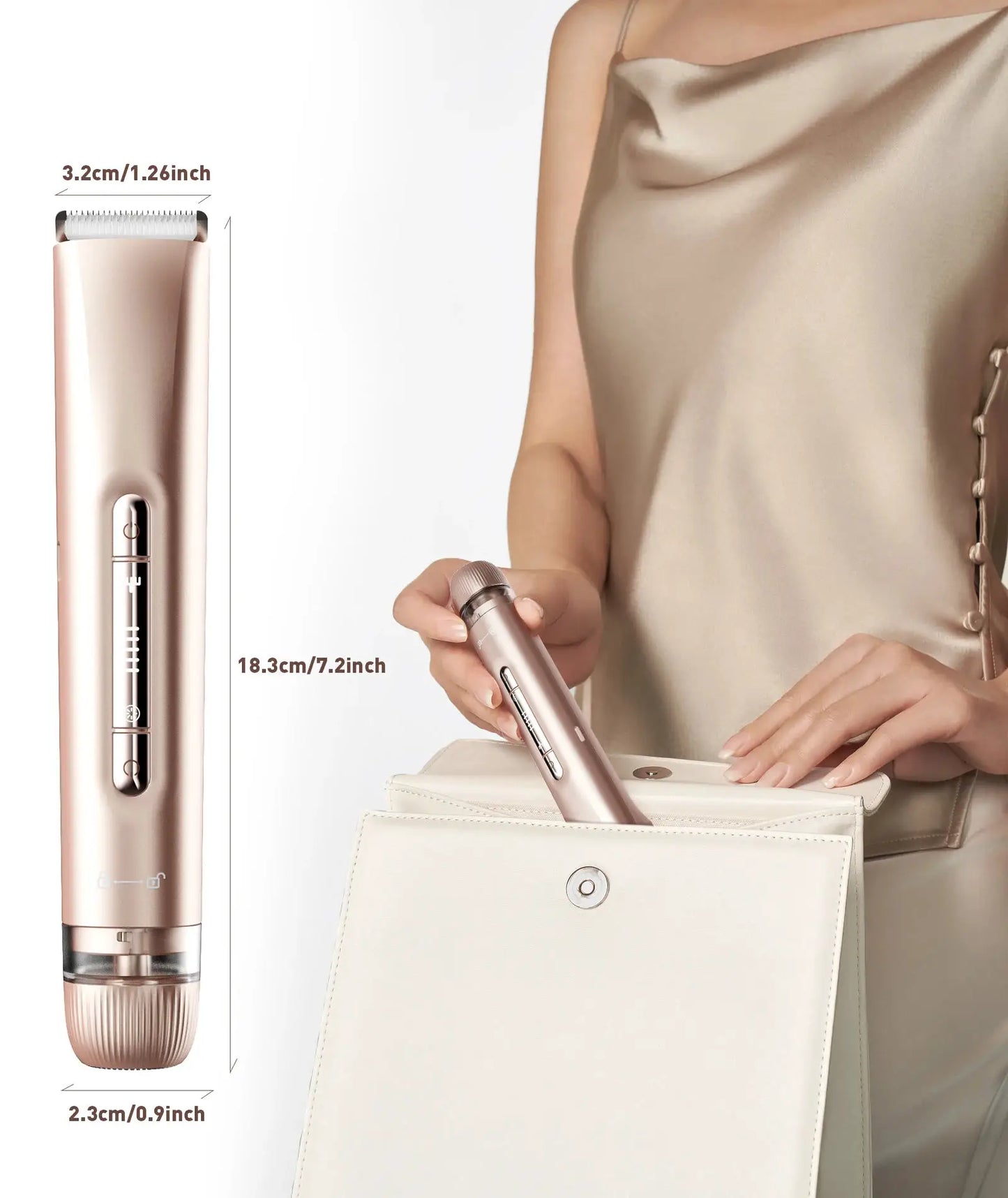 Bikini Trimmer | 2 In 1 Razor | IPX7 Waterproof Wet And Dry | Cordless