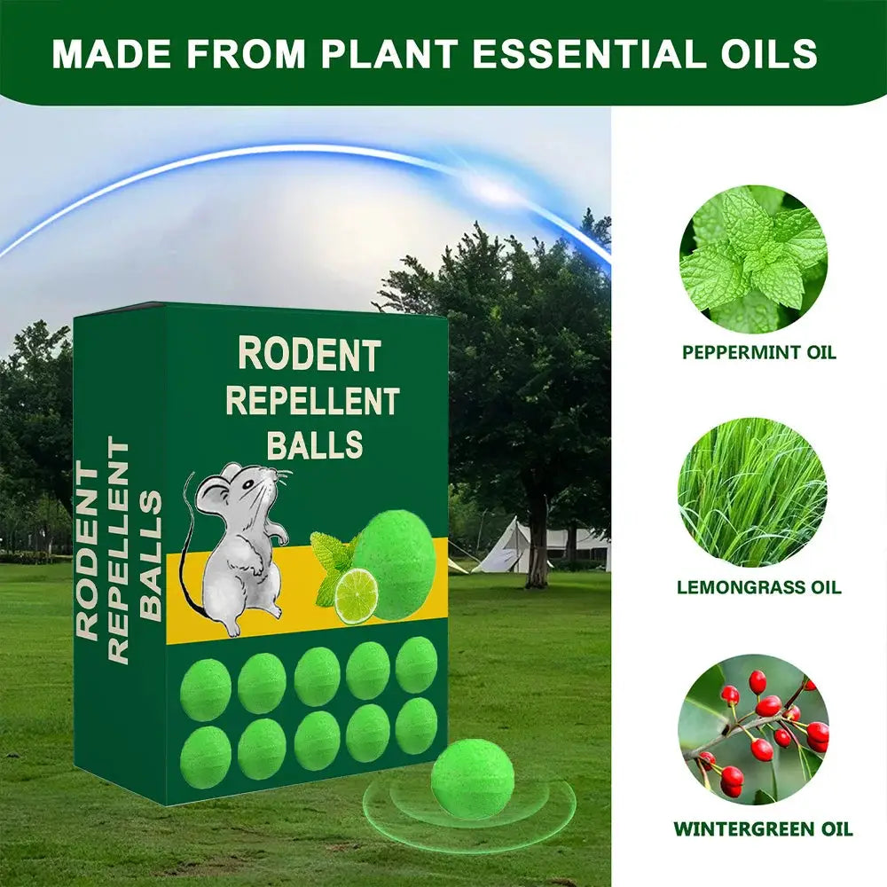 Rodent Repellent, 10-Pack Peppermint Oil Repellent Used for pest control against mice, rats, spiders, cockroaches, ants, and squirrels. Suitable for both indoor and outdoor use. A natural mouse repellent that can replace trap from PriceLows™