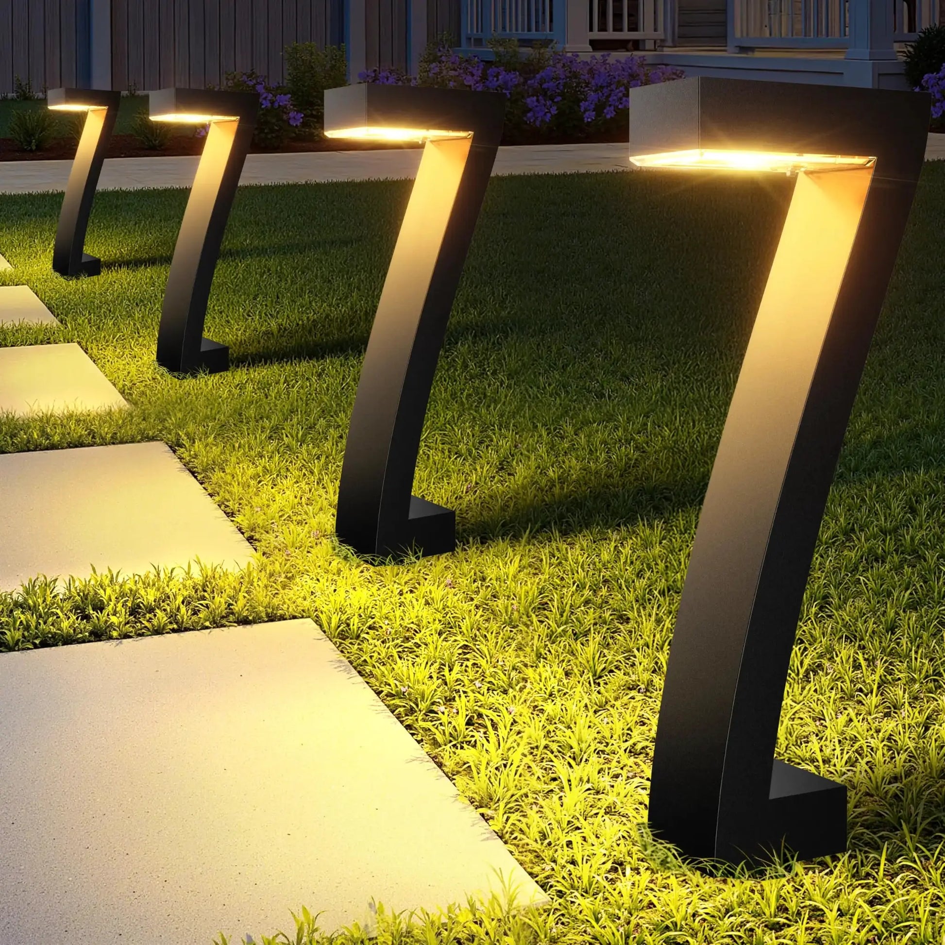 Upgraded Bright LED Solar Lights Outdoor Pathway Lights, IP65 Waterproof Solar Garden Lights for Yard Driveway Walkway Decor from PriceLows™