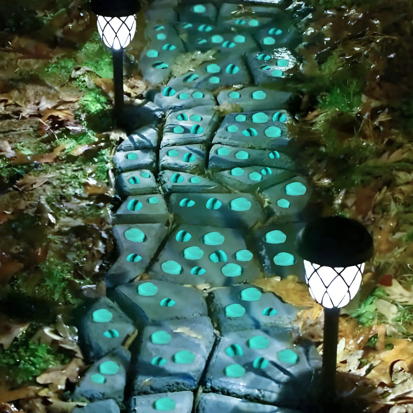 4.5LB Glowing Rocks For Outdoor Decor, Garden Lawn Yard, Aquarium, Walkway, Fish Tank, Pathway from PriceLows™