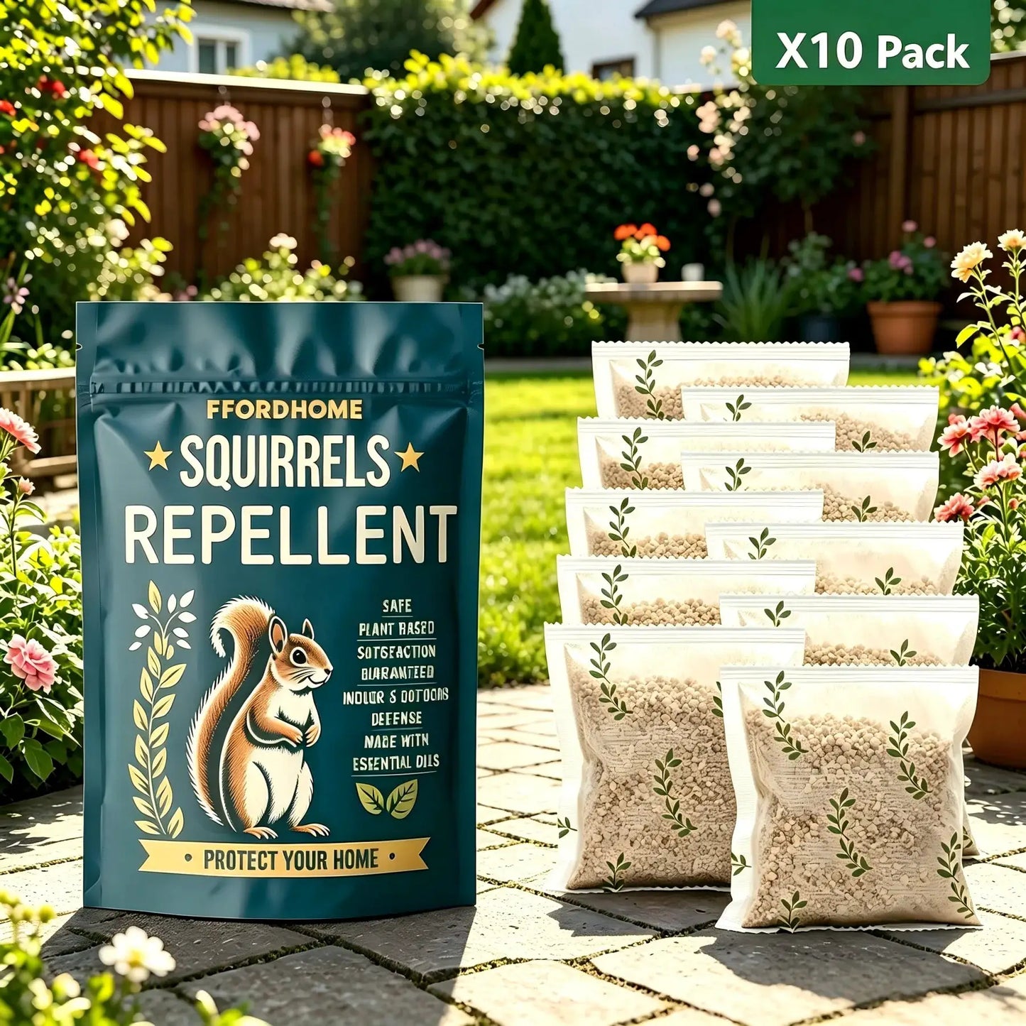 Outdoor Squirrel Repellent, Attic Squirrel Deterrent, Chipmunk Repellent, Squirrel Repeller, Garden Chipmunk Deterrent, Squirrel Repellent, Keep Squirrels Out of Garage - 10 Pack from PriceLows™