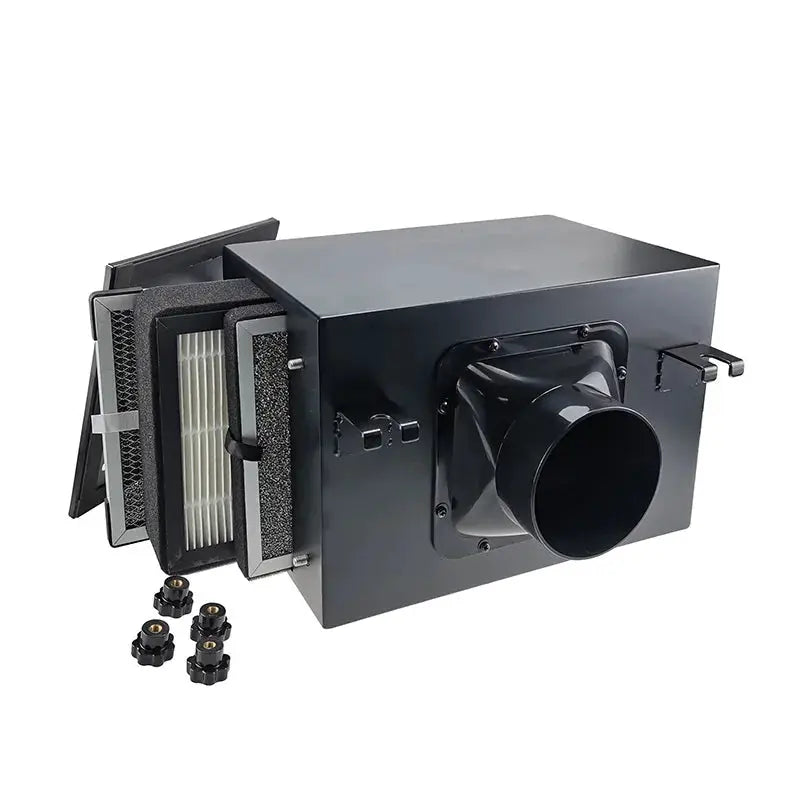 Fresh Air Intake Inline Filter Box With Pre-Filter, Activated Carbon and HEPA Filter For HVAC System to Intake Fresh Air from PriceLows™