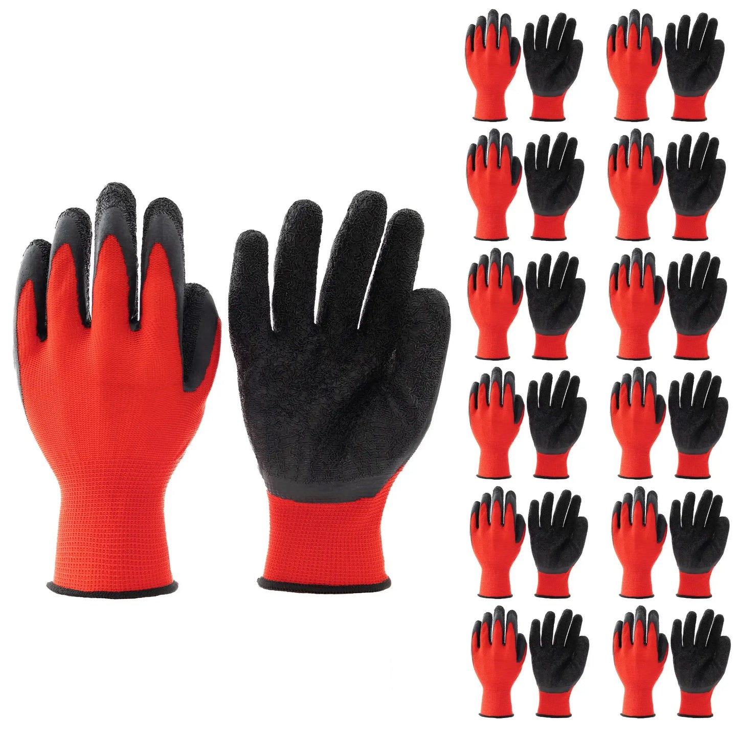 12-Pack Nitrile Rubber Gloves, Gardening Gloves Oil-Resistant Non-Slip Grip for Mechanics & Laborers | Medium from PriceLows™
