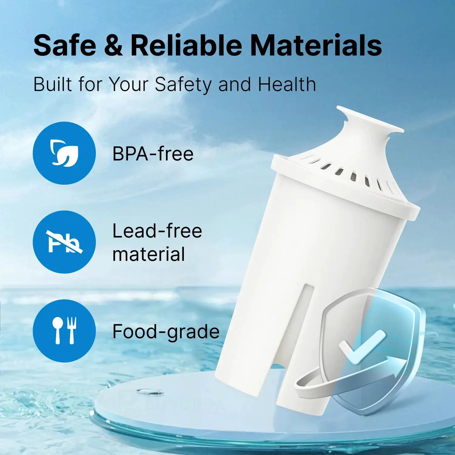 For Brita Water Pitcher Replacement Filters Compatible With Pitchers And Dispensers Except Stream Reduces Copper Cadmium Mercury from PriceLows™
