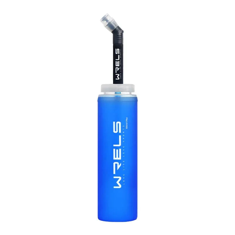 WRELS Sports TPU Collapsible Soft Water Bottle Hydration Pack Soft Flask Folding Water Bottles BPA-Free Sports Running Bottle from PriceLows™