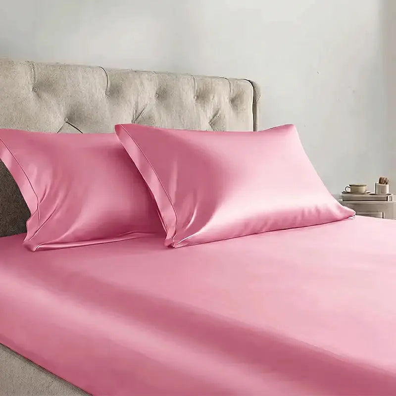 Microfiber Fitted Sheet Set | Satin Finish | 3 Piece Set