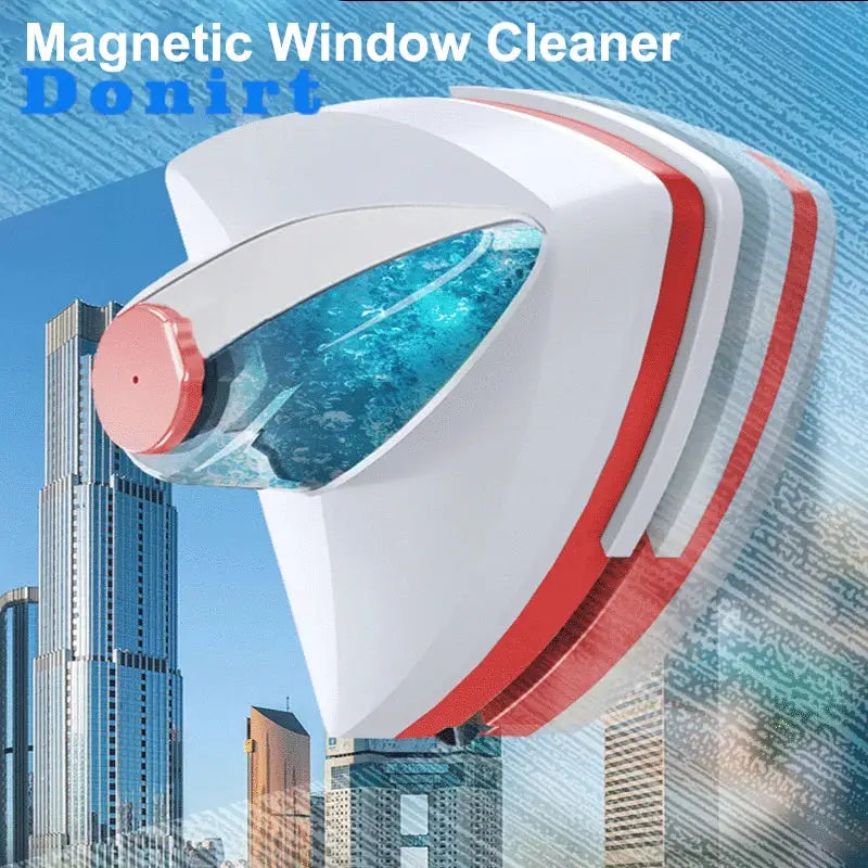 Magnetic Window Cleaning Tool | Water Discharge | Double Layer Wiper | Home Use