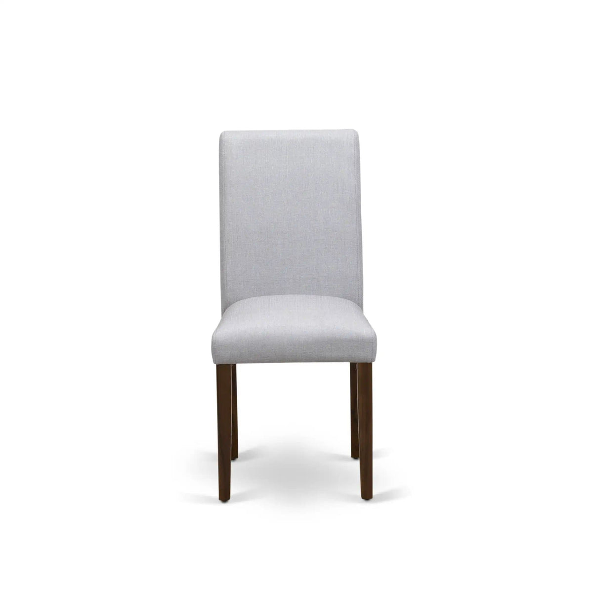 EAST WEST FURNITURE CNAB5-N8-05 5-Pc Modern Dining Table Set- 4 Dining Chairs and | 5-Piece Set | Walnut & Linen | Grey Linen Fabric Seat and High Chair Back (Antique Walnut Finish)